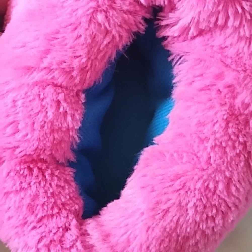 Light Up Pink Fuzzy Slippers